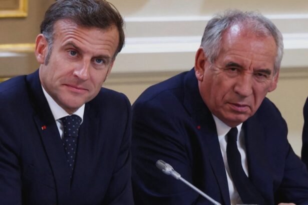 macron backs bayrou and calls on budget critics to show responsibility 68afc621ee8f2