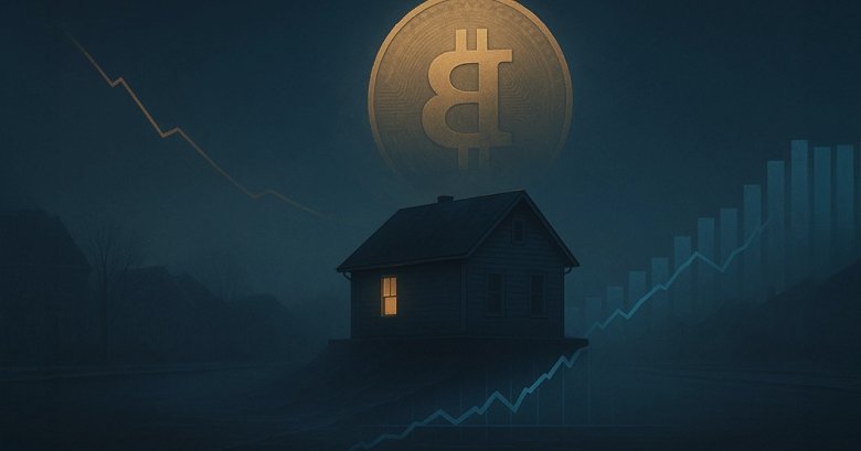 Declinul subtil al sectorului imobiliar: prețul locuinței tale a coborât sub standardele istorice în Bitcoin 1 real estates quiet crash your home is worth less than ever in bitcoin 68a9cb27236ab