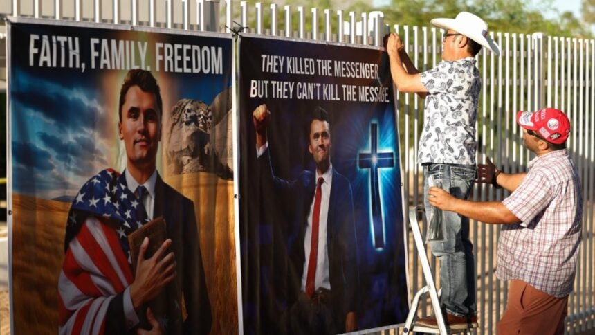 inmormantarea lui charlie kirk un barbat inarmat s a dat drept politist si a intrat pe stadionul unde se vor desfasura ceremoniile 68cfd5ce1939a