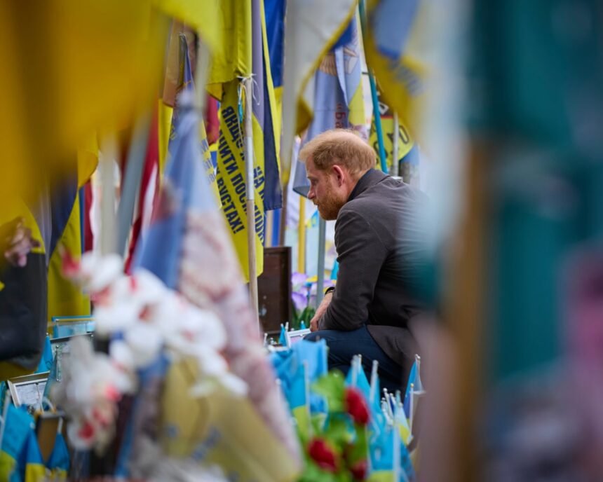 prince harry lays wreath to ukrainian war dead on surprise visit to kyiv 68c4d1ff89cce