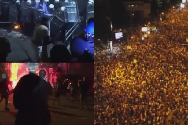 proteste violente in serbia politistii au tras cu gaze lacrimogene protestatarii vor ca presedintele sa isi dea demisia 68bbe89191081