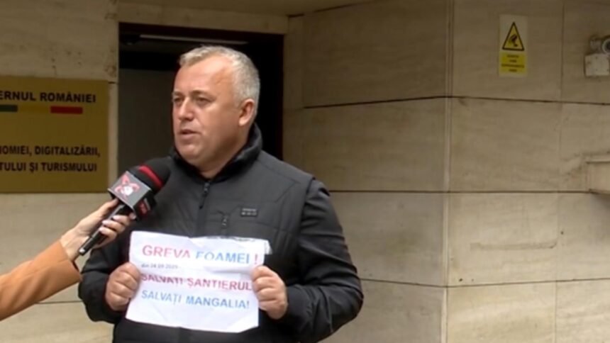 Protest dramatic la biroul ministrului Economiei: un sindicalist în greva foamei își face auzită disperarea într-o situație alarmantă 1 sindicalist in greva foamei la usa ministrului rezist al economiei fac un apel disperat pentru ca suntem intr o situatie disperata 68d50fde96871