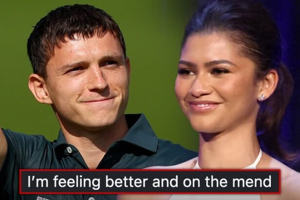 tom holland says hes on the mend in first post since spider man set injury 68d84a0fcf02b