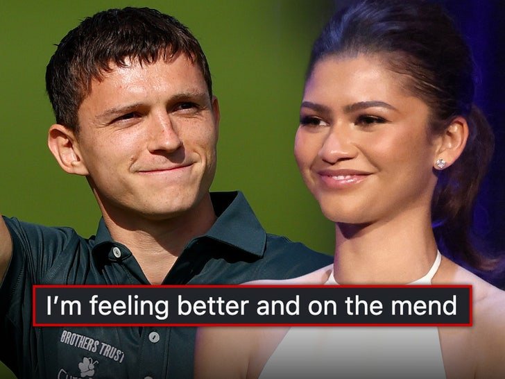 tom holland says hes on the mend in first post since spider man set injury 68d84a0fcf02b