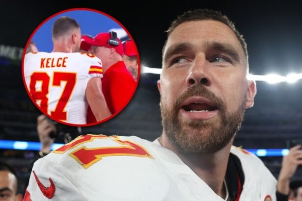 travis kelce butts heads with chiefs coach andy reid during giants game 68d14251f0882