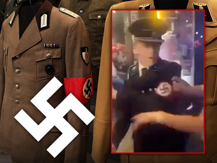 nazi sympathizer in gestapo uniform smashes woman with beer stein on video 68fcce2998e0c