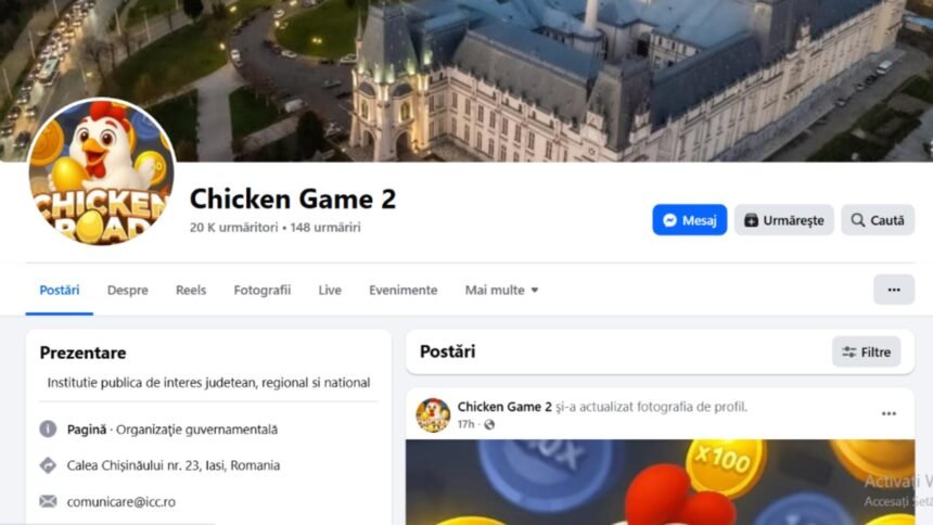 pagina de facebook a consiliului judetean iasi a fost tinta unui atac cibernetic a fost redenumita chicken game 2 iar poza de profil a fost inlocuita cu cea a unei gaini 68e2838becdd2