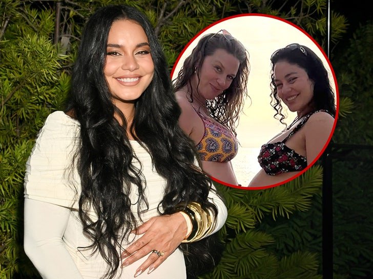vanessa hudgens shows off baby bump in bikini 68fcc26cb7e55